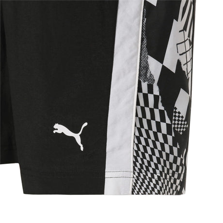 Pantaloni scurți sport bărbătești BMW negri cu logo