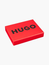 Port-card din piele HUGO – Visa Cash App RB negru
