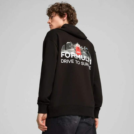 Hanorac pentru fani cu glugă Puma F1 Drive To Survive negru