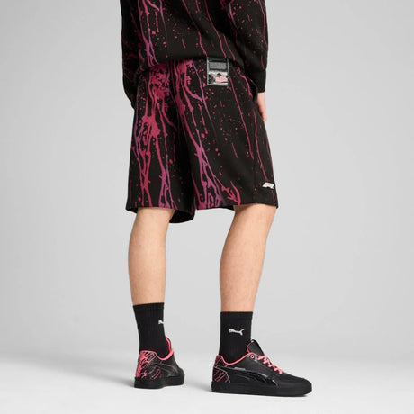 Pantaloni scurți Puma Formula 1 Splash – negru/roz