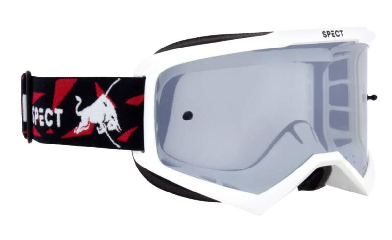 Ochelari de motocros Red Bull Spect EVAN albi cu lentile transparente