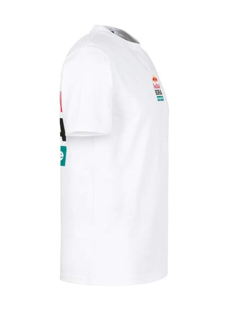 Tricou pentru fani Red Bull Bora Hansgrohe alb cu logo