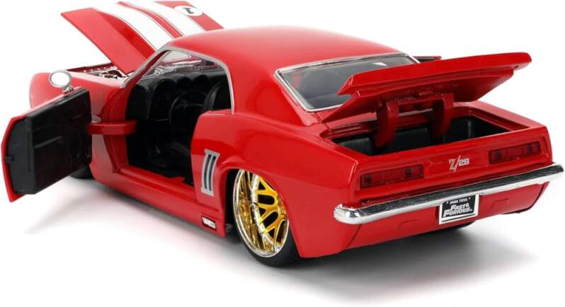 Machetă Furios și iute Chevrolet Camaro #1 1:24 roșie