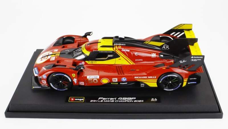 Machetă BBurago Ferrari 499P NR. 50 Winner Le Mans 2024