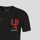 Tricou McLaren F1 Lando Norris LN4 – negru