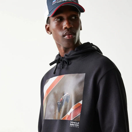 Hanorac oversized cu grafică Oracle Red Bull Racing New Era – bleumarin