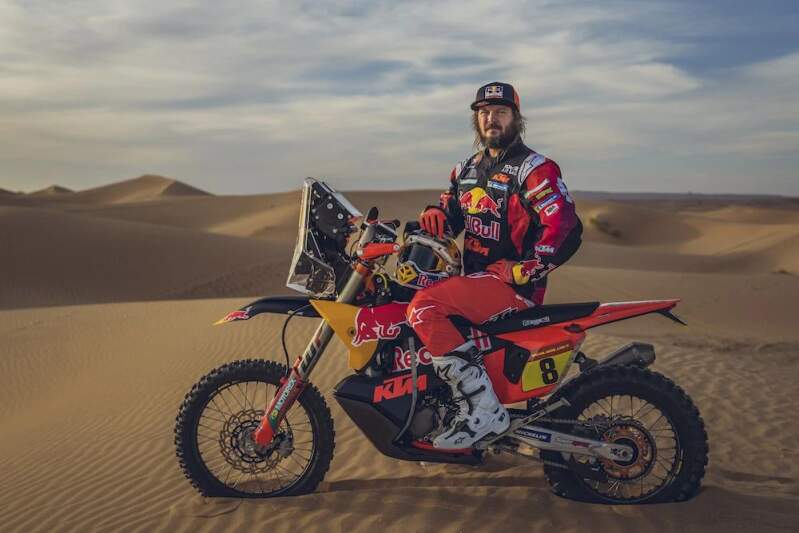Machetă motocicletă Red Bull KTM 450 Rally Dakar 2024 Toby Price nr.8