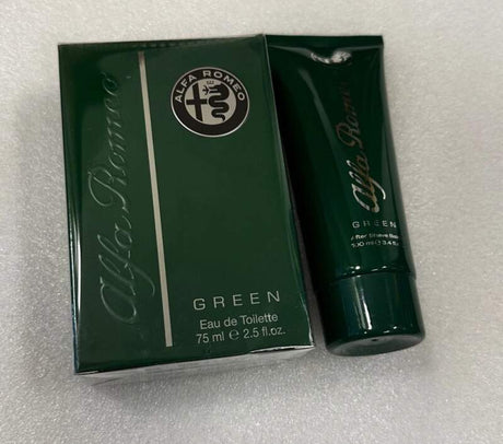 Set cadou Alfa Romeo Green Eau De Toilette 75 ml + balsam After Shave 100 ml