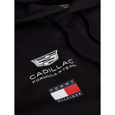 Hanorac negru cu glugă Cadillac F1 x Tommy Hilfiger - ediție de echipă
