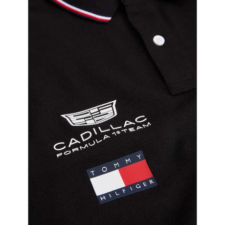 Tricou polo negru Cadillac F1 x Tommy Hilfiger - ediție de echipă
