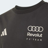 Tricou pentru copii Audi Revolut F1 gri x Adidas - ediție casual - 152 CM