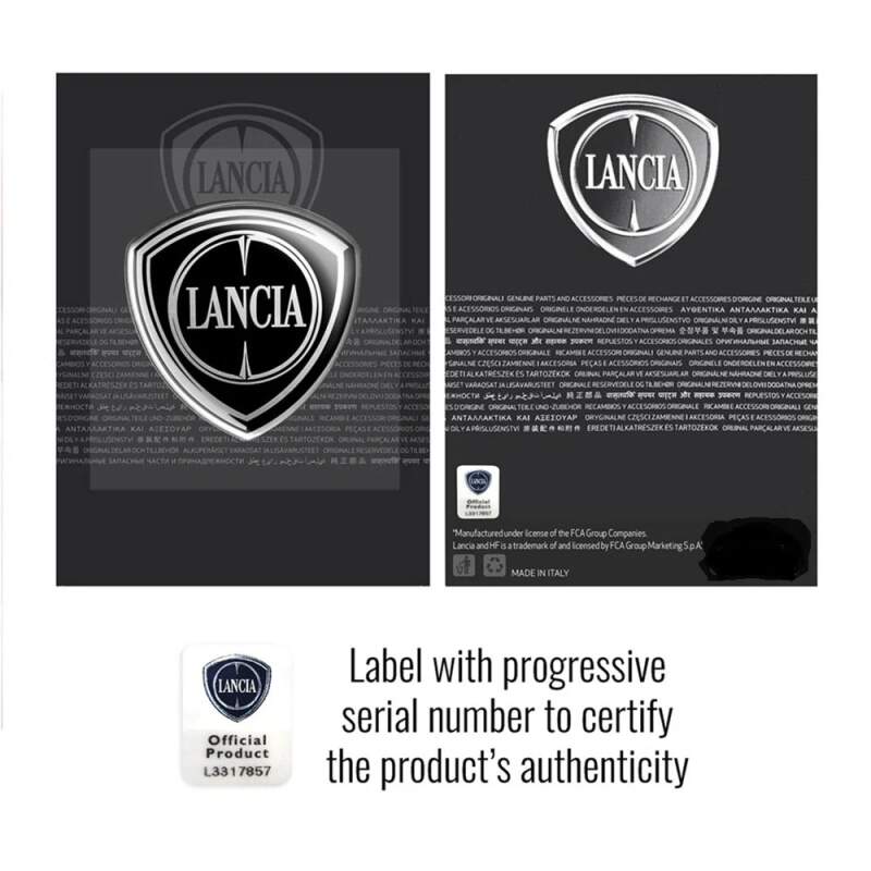 Lancia 3D LOGO sticker for the rear door