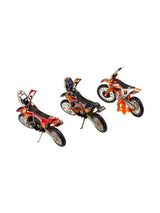 Set of 3 KTM Red Bull Racing BBurago motorcycles