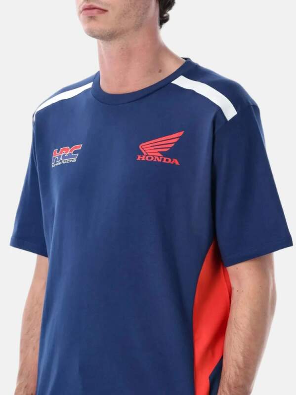 Tricou pentru fani HRC Honda cu logo albastru