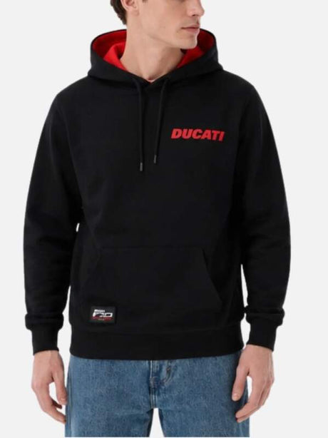 Hanorac bărbătesc Ducati Corse negru - ediția 100th years DUCATI