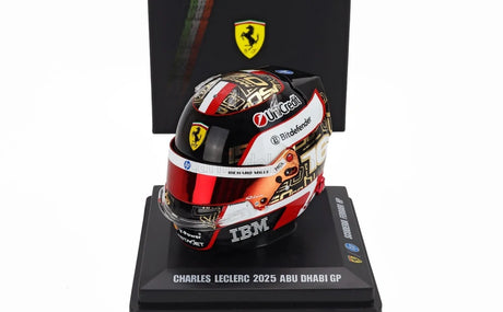 Machetă cască LookSmart Charles Leclerc 1:5 – SF Abu Dhabi 2025