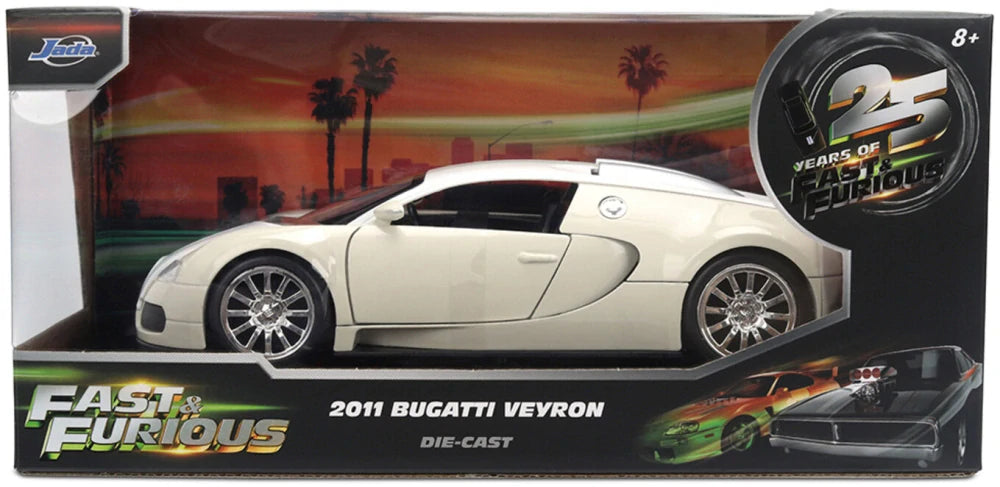 Machetă Jada Fast & Furious 2011 Bugatti Veyron 1:24
