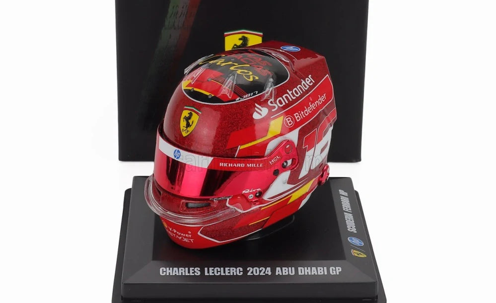 LookSmart Charles Leclerc Helmet Model 1:5 – SF Abu Dhabi 2024