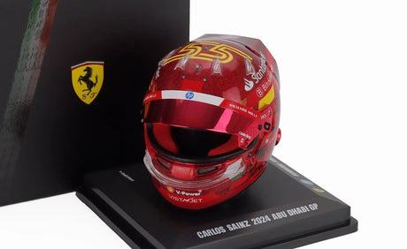 Machetă cască LookSmart Carlos Sainz 1:5 – SF Abu Dhabi 2024