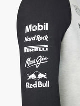 Bluză de echipă cu mânecă lungă Oracle Red Bull Racing Classic cu logo-urile sponsorilor – gri