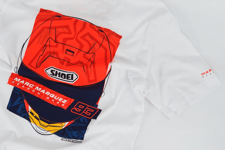 Tricou Marc Marquez Season Helmet alb