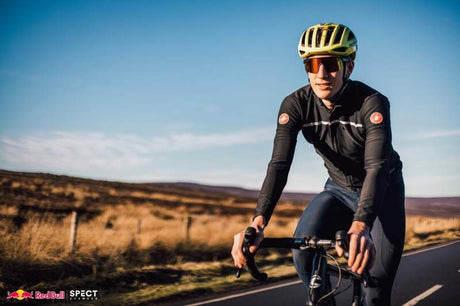 Ochelari de soare Red Bull Spect DAKOTA albaștri cu lentile portocalii