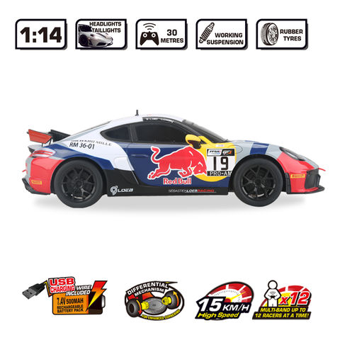 Machetă Porsche GT4 Sebastien Loeb Racing RC 1:14 cu telecomandă