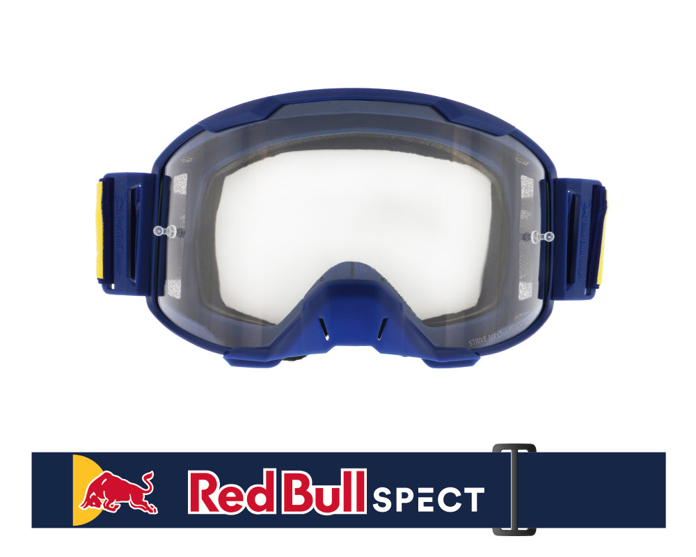 Ochelari de motocros Red Bull Spect STRIVE bleumarin cu lentilă transparentă