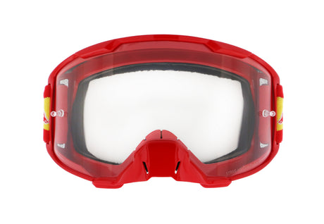 Ochelari de motocros Red Bull Spect STRIVE roșii cu lentilă transparentă