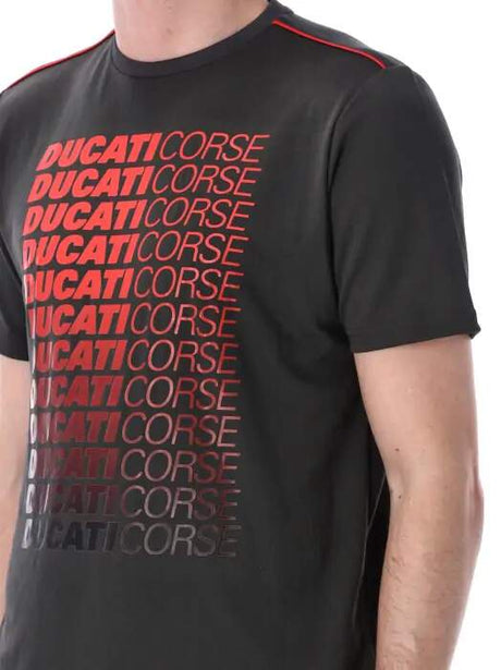 Tricou pentru fani Ducati Corse gri închis DUCATI