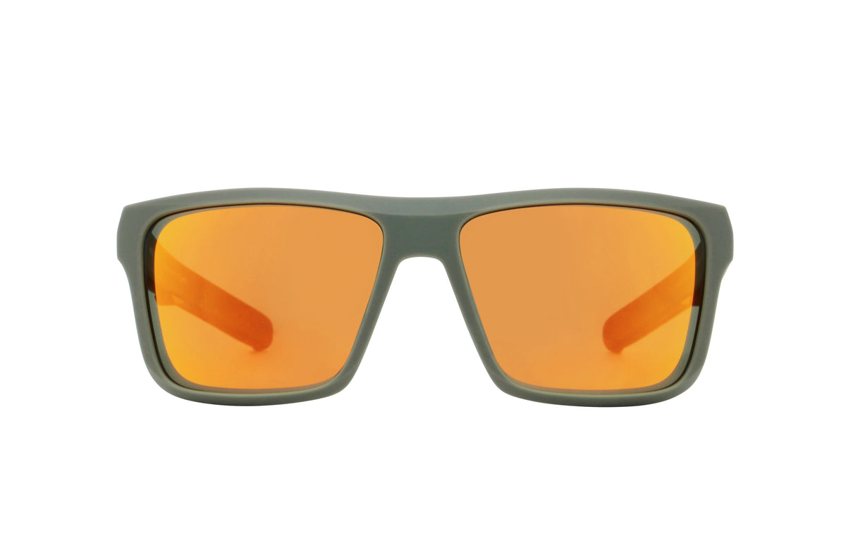 Red Bull Spect KANE sunglasses olive green with brown lenses