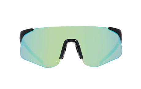 Ochelari de soare Red Bull Spect MARK negri cu lentilă verde-albastră