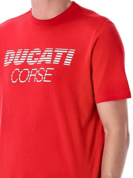 Tricou Ducati Corse cu inscripția Ducati roșu