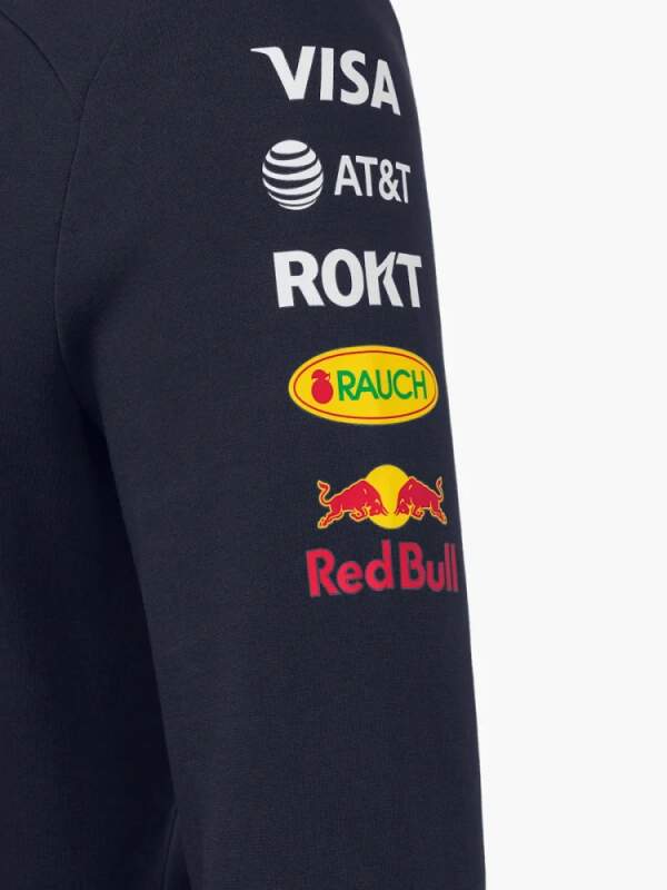 Hanorac de echipă cu glugă Oracle Red Bull Racing cu logo-urile sponsorilor