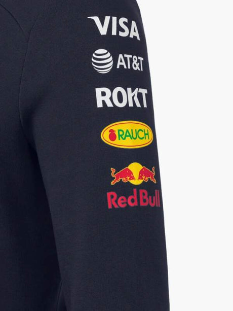 Hanorac de echipă cu glugă Oracle Red Bull Racing cu logo-urile sponsorilor