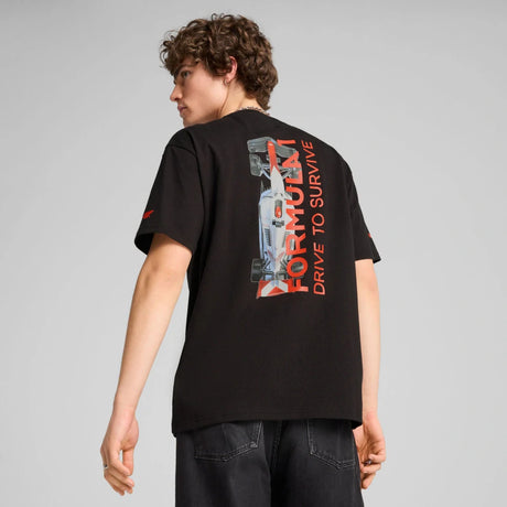 Tricou oversized Puma F1 Drive to Survive – negru