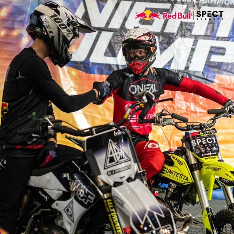 Ochelari de motocros Red Bull Spect EVAN albi cu lentile transparente