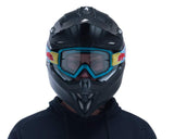 Red Bull Spect WHIP motocross goggles neon blue with clear lens