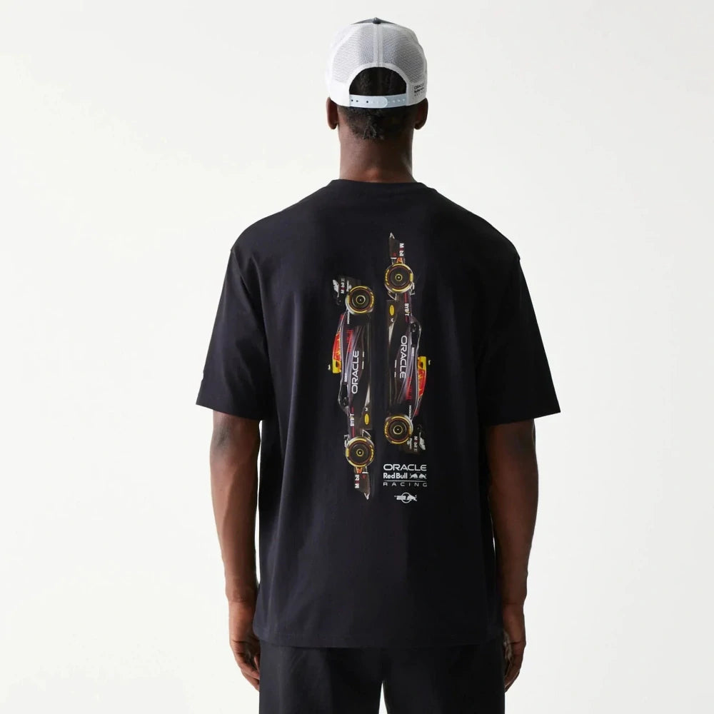 Tricou oversized cu grafică Oracle Red Bull Racing New Era – bleumarin