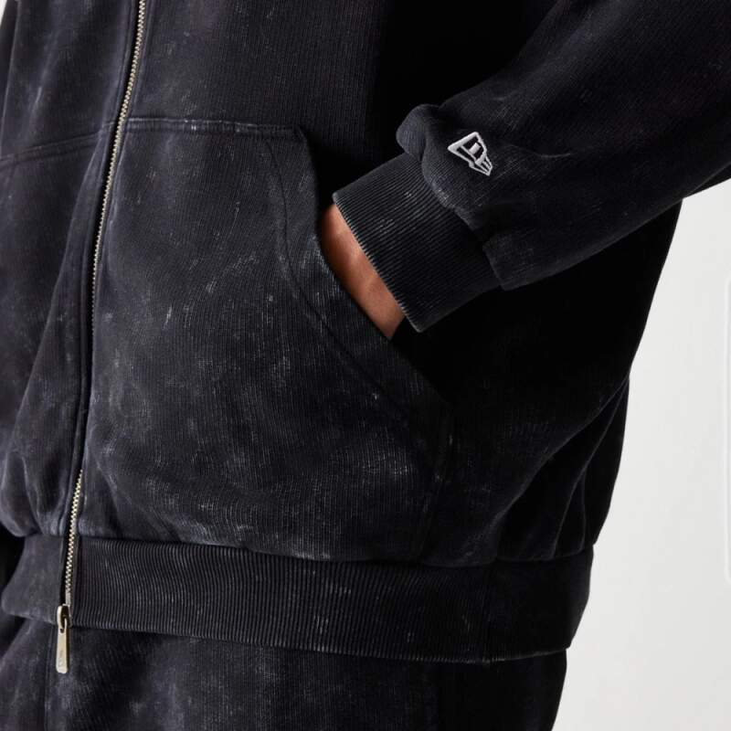 Hanorac casual cu fermoar - McLaren F1 NE GRPHC negru washed