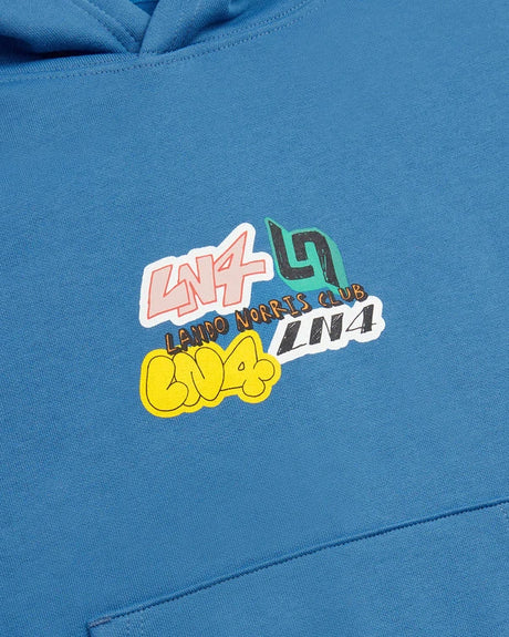 Hanorac pentru copii Lando Norris LN4 STICKER – albastru