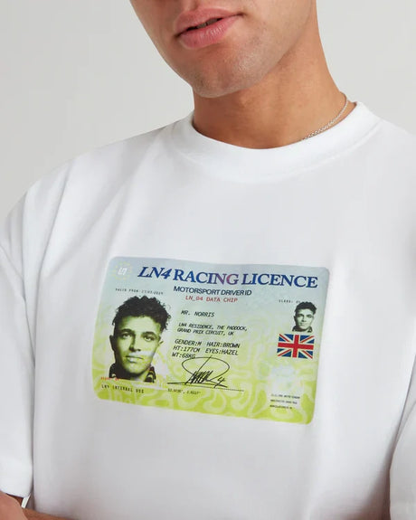 Tricou Lando Norris LN4 LICENSE – alb