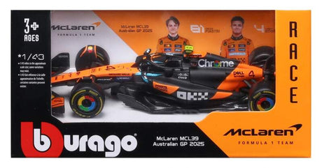 Machetă McLaren F1 MCL39 BBurago #4 Lando Norris 2025