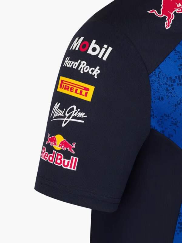 Oracle Red Bull Racing polo shirt with sponsor logos - team edition