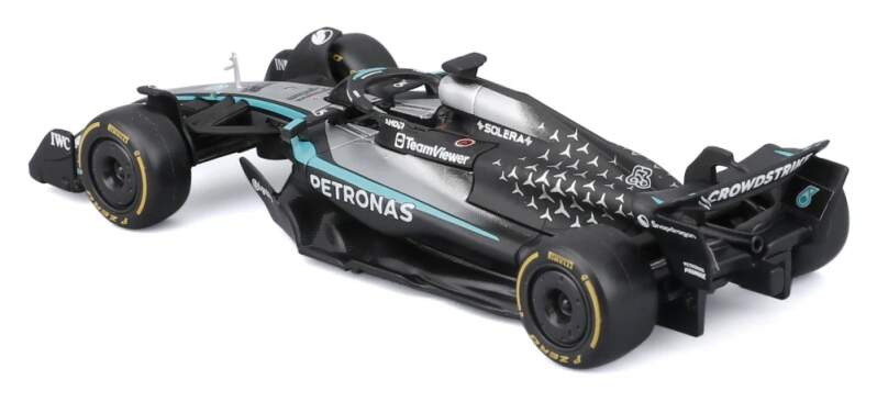Machetă Mercedes AMG Petronas F1 W16 BBurago #63 George Russell 2025