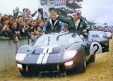 PETROL ART 3D Le Mans Frame with Ford GT40 MK II Bruce McLaren 1:43 Model