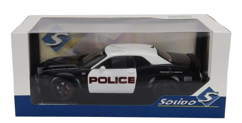 Machetă Solido Dodge Challenger DEMON POLICE