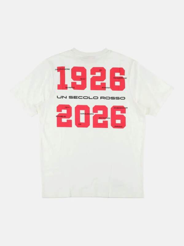 Men's Ducati Corse white T-shirt - 100th years DUCATI edition