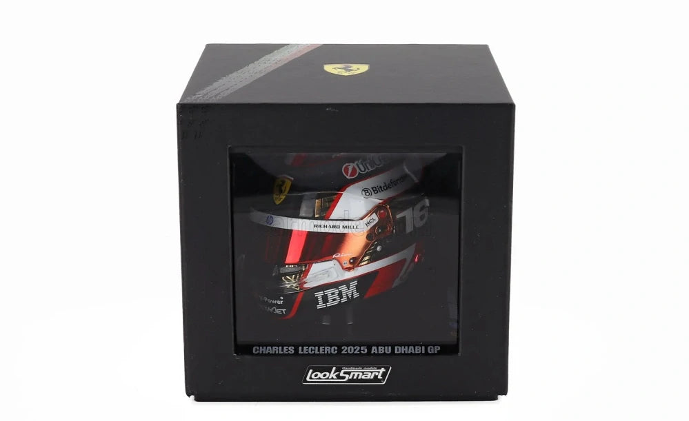 LookSmart Charles Leclerc Helmet Model 1:5 – SF Abu Dhabi 2025