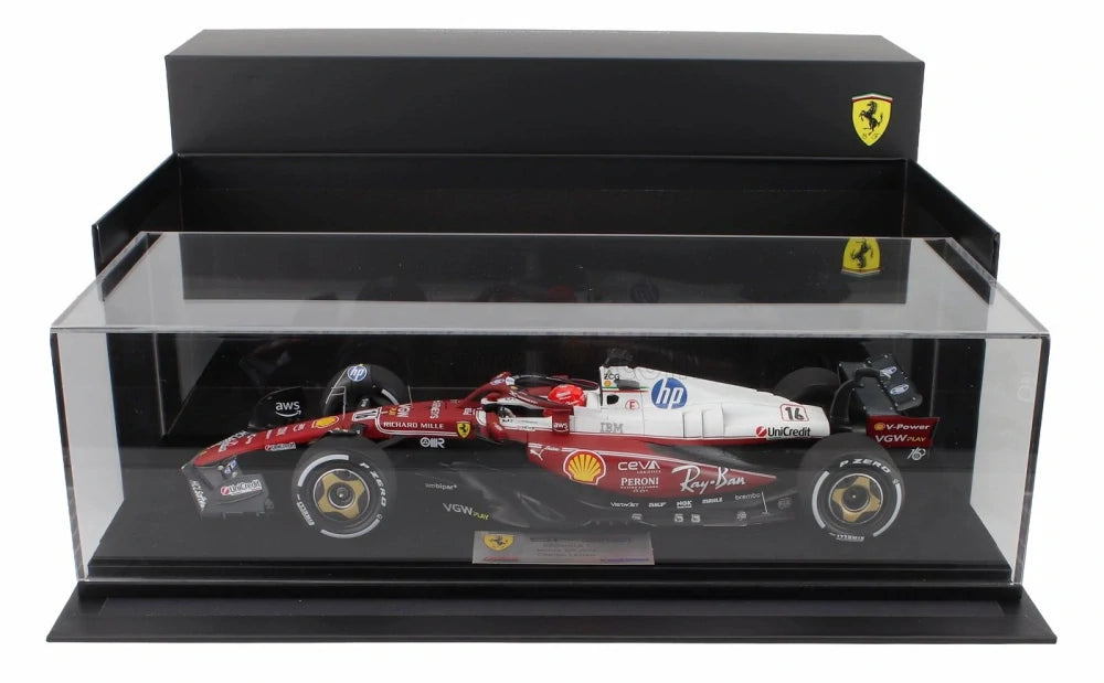 Machetă LookSmart Scuderia Ferrari SF-25 Ch. Leclerc 1:18 – Monza GP 2025